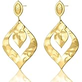 Gold Earrings For Women Lightweight Statement Dangle Earrings For Women Trendy