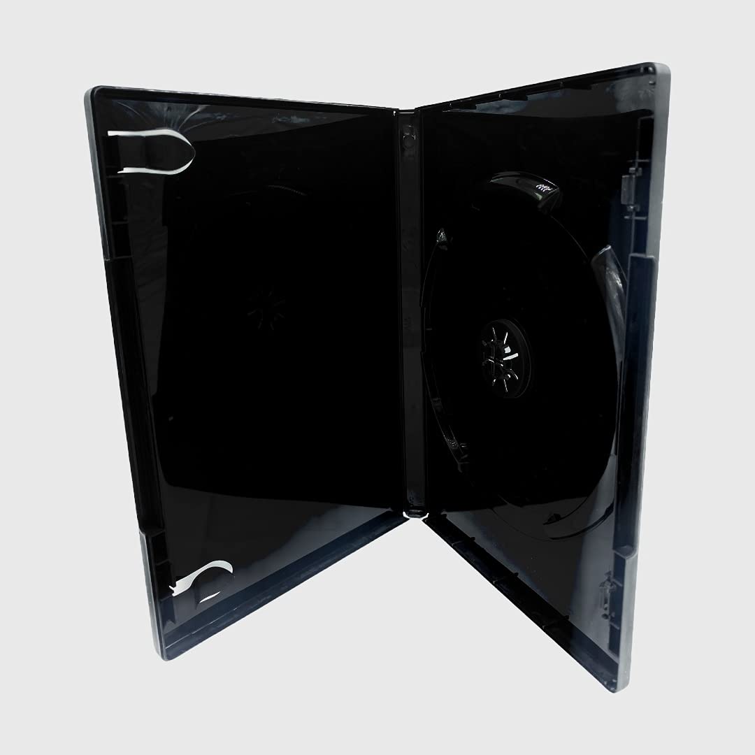 Dragon Trading Black Single CD DVD Blu Ray Disc Cases with 14mm Spine (Pack of 10)