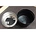 OILP Large Black Cigarette Ashtray With Lid for Outdoor Indoor,Metal Ashtray for Home Office KTV Restaurants Bars Car(Smoking Time)-Black