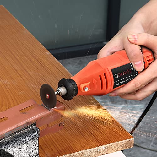 GOXAWEE Rotary Tool Kit with MultiPro Keyless Chuck and Flex Shaft