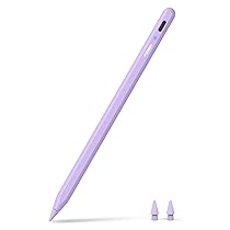 Metapen Penna A8 Compatibile con Apple iPad 2018-2026,Ricarica Rapida,Sensibile all’Inclinazione & Rifiuto del Palmo,Stylus Pen per ipad 11 A16, 10, 9, 8, 7,Pro 11, 12.9,Air 3, 4, 5, M2, M3, M4,Mini 5, 6(Viola)