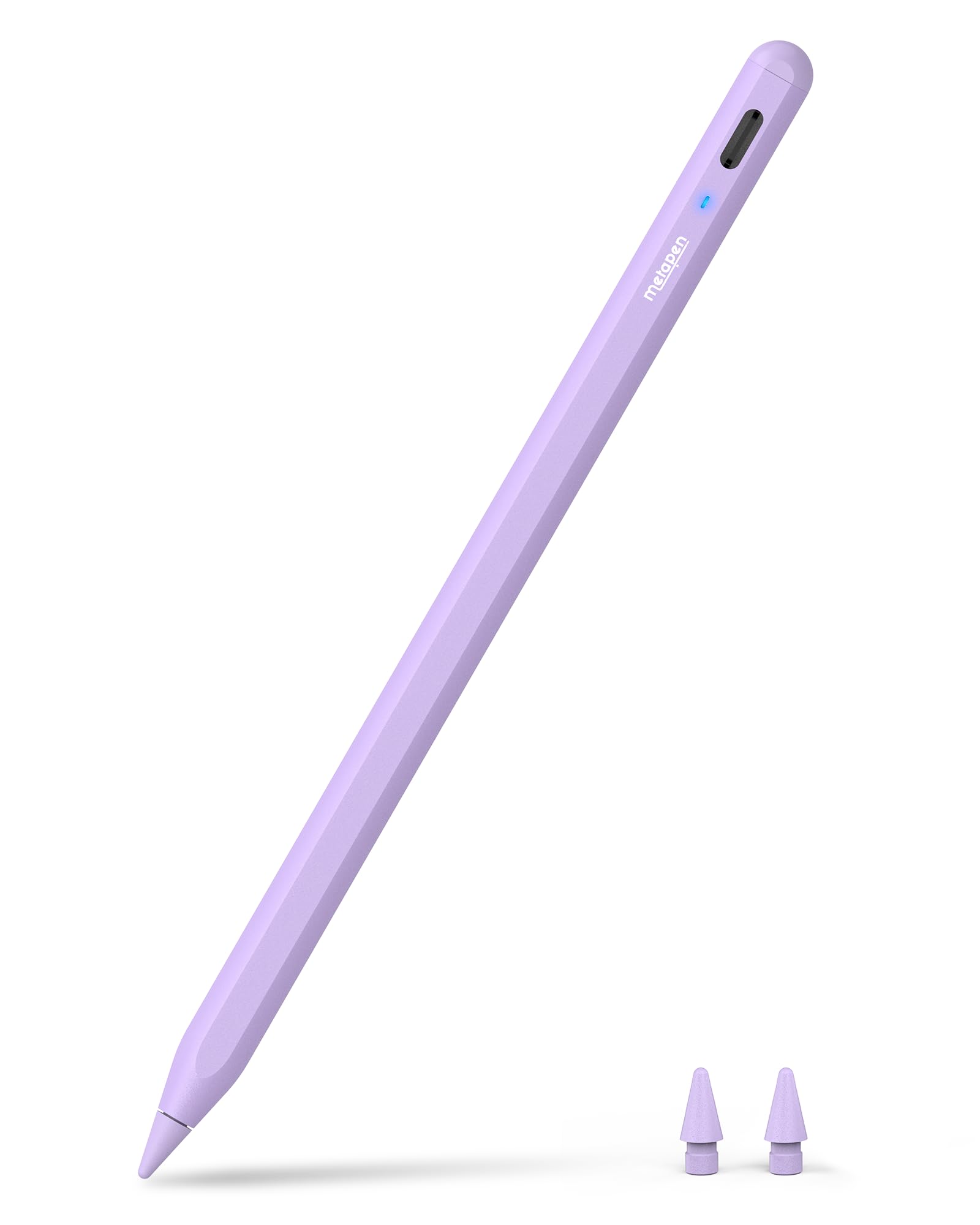 Metapen Pencil A8 for iPad 2018-2026, (2X Faster Charge), Pixel Precision, Tilt Sensitive Stylus Pen Compatible Apple iPad 11/10/9/8/7/6th Gen, Pro 12.9/11/13 Inch M4, Air 3/4/5/M2/M3, Mini5/6, Purple