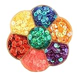 Bulk Loose Cup Sequins 6MM Brillint Colors 2,500 PCS