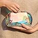 Longjet Holographic Makeup Bag Clear Cosmetic Bag Large Capacity Clear Toiletry Pouch