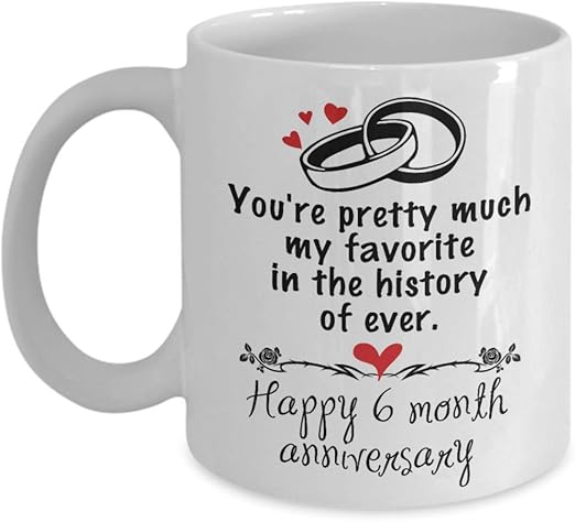 six month dating anniversary gift