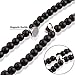 Ranipobo Luxury Bling Diamond Pearl Handcrafted Necklace Chain In-ear Earphone Stereo Running Noise Isolating With Mic For iPhone Smart Phone 3.5mm Plug (Black)