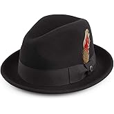 Crushable Blues Trilby Hat - Black