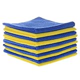 Mr. Spiffy - Microfiber House Window Furniture Lens Glasses Eyeglass Car Cleaning Cloths Wipes, Bath Hand Kitchen Dish Towels, Jewelry Computer Lcd Screen Cleaner, 10 Pack