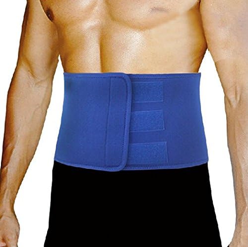 CTK Waist Trimmer Ab Sauna Belt-tone your mid section shed the excess Water weight,Blue(Size:XL)