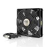 AC Infinity AXIAL 1225, Quiet Muffin Fan, 115V 120V AC 120mm x 25mm Low Speed, for DIY Cooling Ventilation Exhaust Projects
