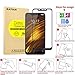 [2 Pack] Xiaomi Pocophone F1 Screen Protector, KATIAN HD Full Coverage Protector[Anti-Scratch] [No-Bubble] [Case-Friendly], 9H Tempered Glass Screen Film Xiaomi Pocophone F1 [Black]