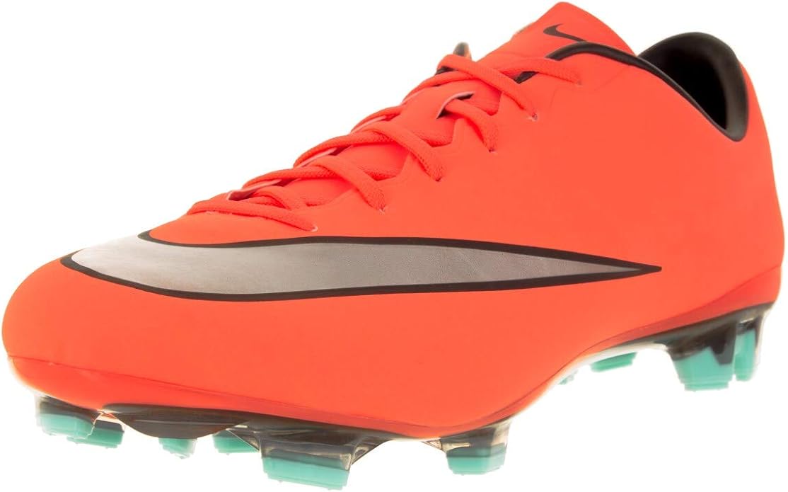 Amazon.com | Nike Men's Mercurial Veloce II Fg Bright Mango/Metallic Silver/Hypr TRQ Soccer 