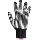 Heat Resistant Glove for Hair Styling, Professional Silicone Non-Slip Heat Resistance Blocking Gloves for Curling, Flat Iron and Curling Wand, Fit All Hand Sizes-1PC