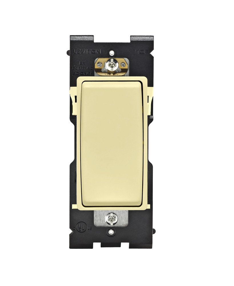 Leviton RE151-CS Renu Switch for Single Pole Applications, 15A-120/277VAC, Corn Silk