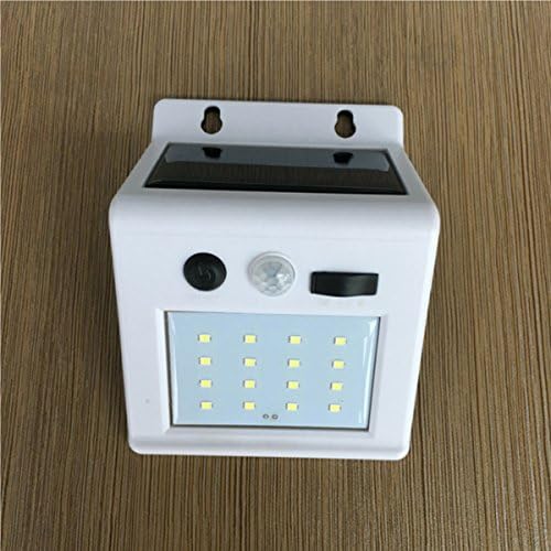 Solar Power Motion Sensor LED Wall Light- New 2018 RECHARGEABLE-Micro USB Input -16 LED SUPPER BRIGHT Outdoor Waterproof Security Light For Gate,Driveway, Patio, Yard -HYBRID SOLAR AND AC POWER