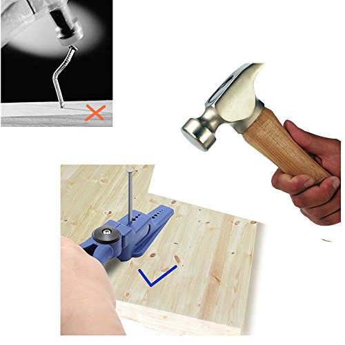 Nail holder Plastic Pliers Nylon Plastic Pliers Iron Nails Plastic Clips Anti-smashing Hand Fits Multiple Sizes of Nails, Home Improvement Tools Protect Your Fingers from Injuries (1 Pack)