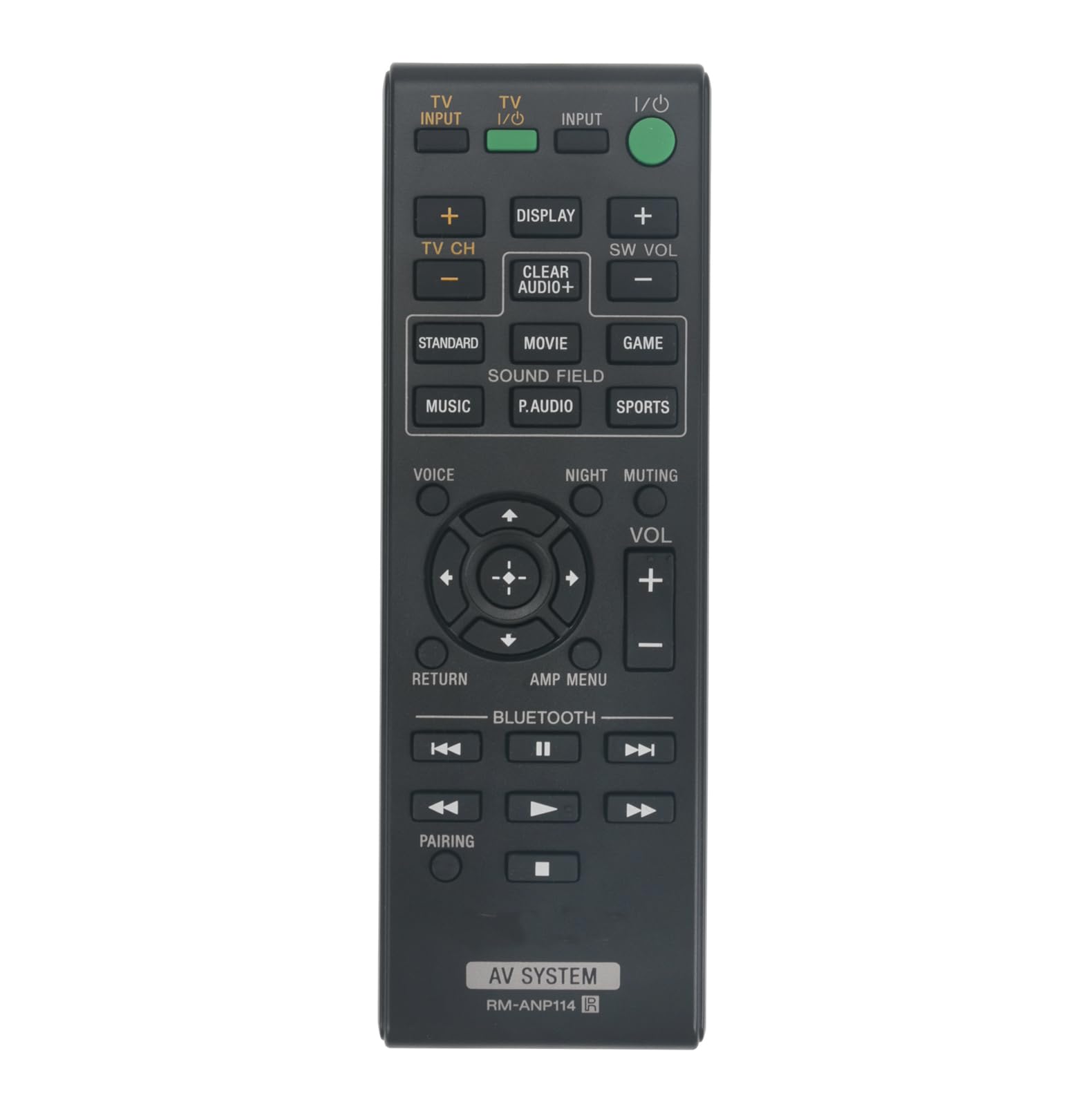 AULCMEET RM-ANP114 Replacement Remote Control Compatible with Sony Sound Bar Active Subwoofer Speaker SA-WCT770 HT-CT770 SA-CT370 HT-CT370 SA-CT770 SA-WCT370