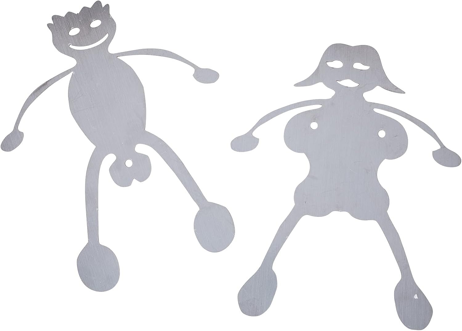 Stainless Steel Hot Dog Marshmallow Roaster, Funny Reusable Metal Craft BBQ Barbecue Forks for Outdoor Campfire, Women Men Shaped Camp Fire Roasting Pieces, Bonfire and Grill (Without Roasting Sticks) : Garden & Outdoor