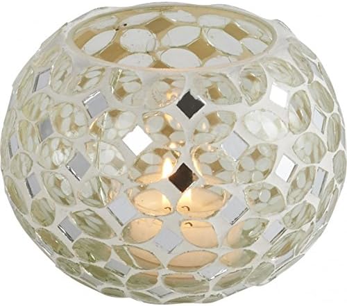 Athezza Amal D10xH8 cm white tea light holder