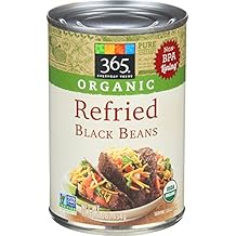 365 Everyday Value, Organic Refried Black Beans, 16 Ounce
