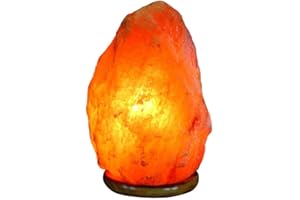 Aport Home Presents Orange Rock Salt Lamp Original Crystal Himalayan Table Lamp Electric Vastu Feng Shui Home Decor Healing P