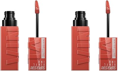 Maybelline SuperStay Vinyl Ink Lip Colour Keen 125 Pack 2 Long Wear 16h
