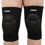 Knee Pads , ADiPROD (1Pair) Thick Sponge Collision Avoidance Kneeling Kneepad Outdoor Climbing Sports Riding Protector Protection (Black)