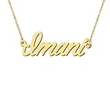 Aoloshow 18k Gold Plated Imani Initial Name