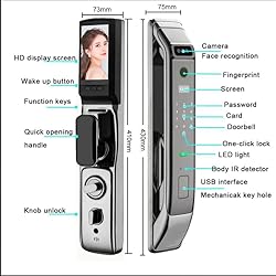 3D Face Recognition Door Lock, Smart WiFi Door
