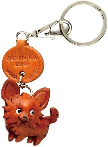 Amazon チワワロング 本革製 犬 キーホルダー バンカクラフト革物語 日本製 ハンドメイド アニメ 萌えグッズ 通販