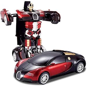 Tabu Toys World Plastic Latest Power Battery Operated Converting Car To Robot, Robot To Car With Light And Sound For…