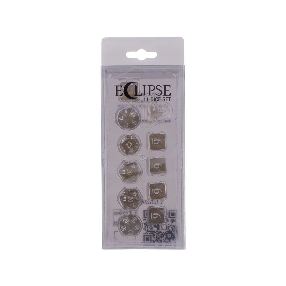 Ultra Pro - Eclipse 11 Dice Set - Smoke Grey, (E-15571)