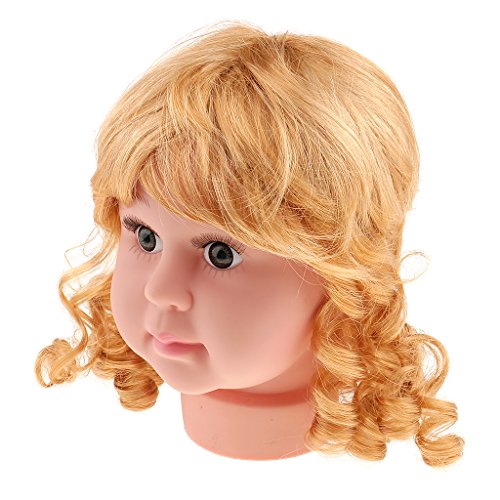 Monkeyjack Baby Girl Mannequin Manikin Head With Hair Wig Kids
