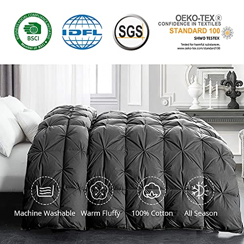 HOMBYS King Size Feather and Down Fiber Feather Fiber Comforter