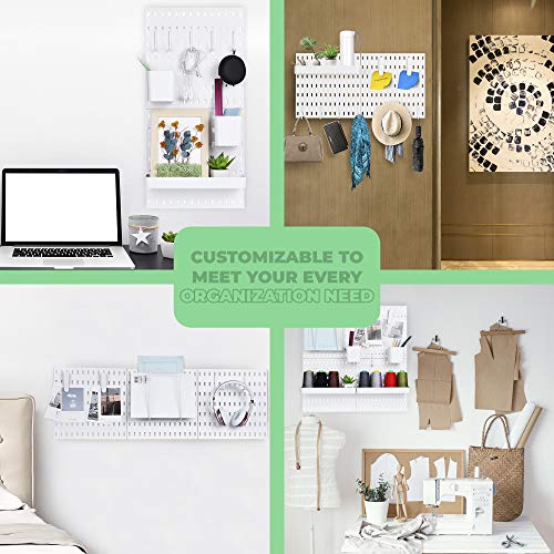 Keepo Pegboard Combination Kit With 2 Pegboards And 10 Accessories