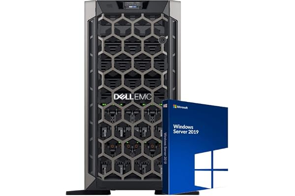Dell PowerEdge T440 Tower Server with 2 Intel Silver 4110 CPUs, 128GB DDR4 RAM, 16TB 12Gb SAS HDDs, RAID, Windows 2019 (Renewed)