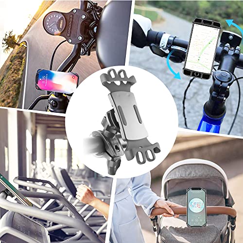 Aunsuy Handyhalterung Fahrrad, Universal Handyhalterung Motorrad 360°Drehbare Anti-Vibration Handyhalter Fahrrad für iPhone 13 Pro Max/12/11/X/XR/XS MAX, Samsung Galaxy S20 für 4,0-6,8 Zoll Handys