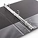 Avery Durable View 3 Ring Binder, 1 Inch Slant Rings, 250-Sheet Capacity, DuraHinge, 1.4 Inch Wide Spine, Customizable Clear Covers and Spine, 1 Black Binder (17011)