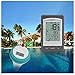 FORNORM Wireless Floating Thermometer with Outdoor Remote Thermometer Swimming Pool Waterproof Hot Tub Pond Spa (Blue)