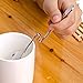 Xstore 5 Pcs Coffee Spoons, Stainless Steel Bending Hanging Creative Coffee Spoons Dessert Spoons Tea Coffee Scoops