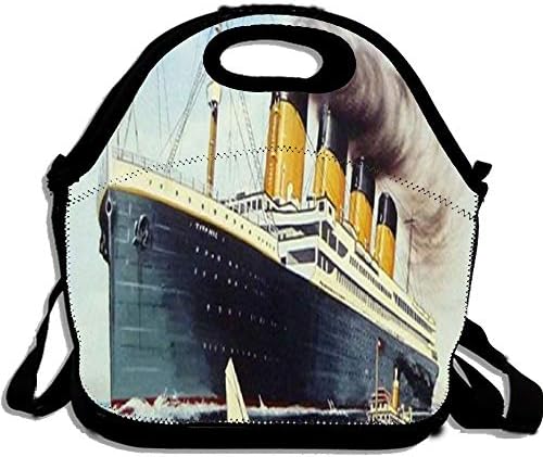 Ocean cruise Titanic Poster Custom Lunch Bag Food Handbag Printed Lunch Tote Bag Portable Picnic Lunch Box