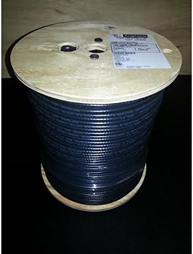 TFC/Amphenol 1000ft RG6 60% Underground Coaxial Cable T660-FE-BLK