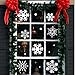 Snowflake Window Clings for Glass Windows Christmas Decorations, White Snowflakes Window Decals Reusable, Winter Snowflake Decals Window Cling, Snow Christmas Decor Gift for Kids [10 Sheets, 200+pcs]