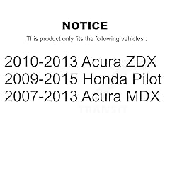 Front Wheel Bearing And Hub Assembly Pair For Honda
