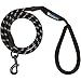 Phydeaux’s Mountain Climbing Rope Dog Leash - 4 ft Long - Premium Quality - Perfect for Medium and Large Dogs (Black)