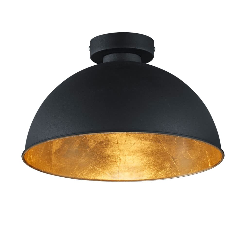 Reality Leuchten Ceiling Light 1 x E27 Bulb Not Included, Diameter 31 cm Ceiling Light Black