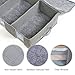 Lifewit Large Capacity Under Bed Storage Bag with 5 Clear Window for Clothing, Shoes, Blankets, Clothes, Sweaters, Grey