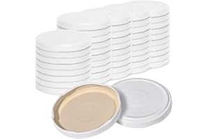Gorilley for Preserving Jars-Twist Off Lid, 50 X Screw Lids to 82-Replacement Lids, for Jam, for Preserving& Supply