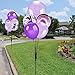 Konsait 60pcs 12 Inch Purple and White Balloons Confetti Balloons Latex Balloons for Birthday Party Decoration Girls Baby Shower Decorations Wedding Ceremony Princess Party