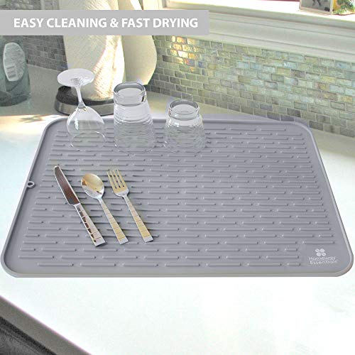 Silicone Dish Drying Mat 23 x 18 Extra Large Dish Drying Mat